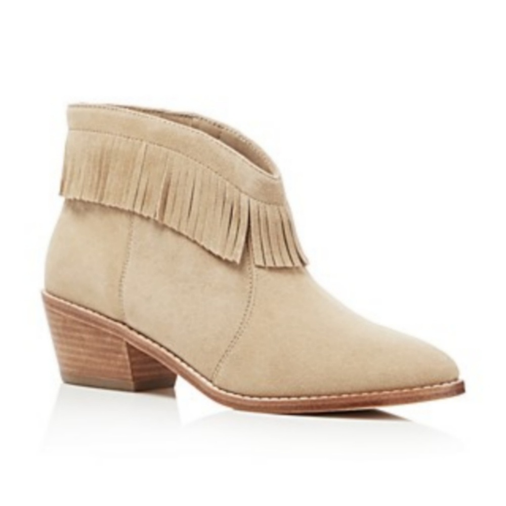 NIB Joie Makena Suede Fringe Bootie